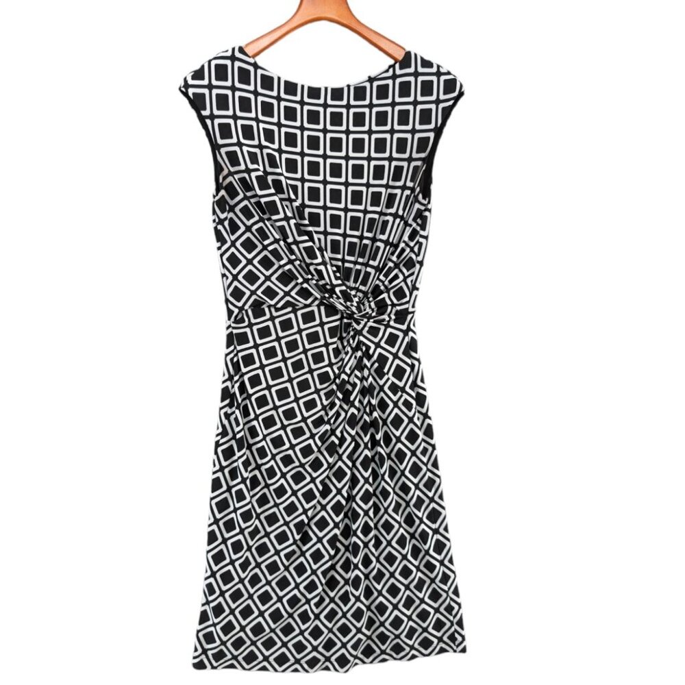 Lauren Ralph Lauren Black and White Geometric Dress